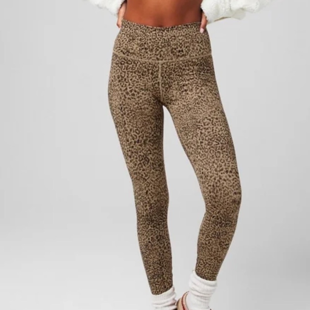 fabletics oasis high waisted, legging, leopard print, new
